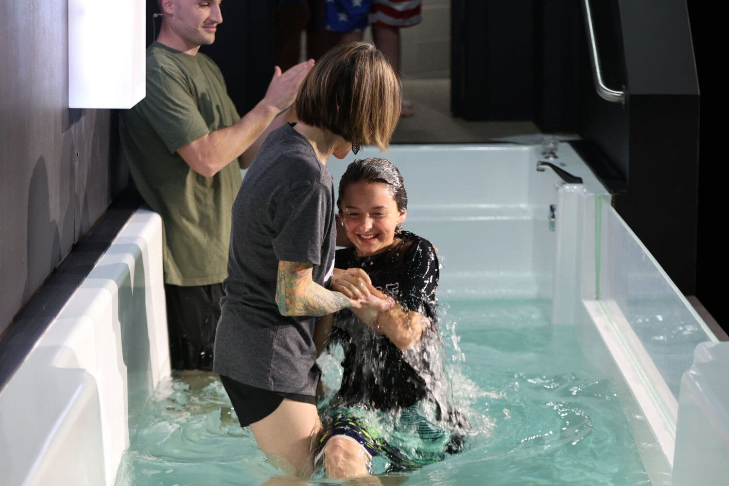 A baptism celebration